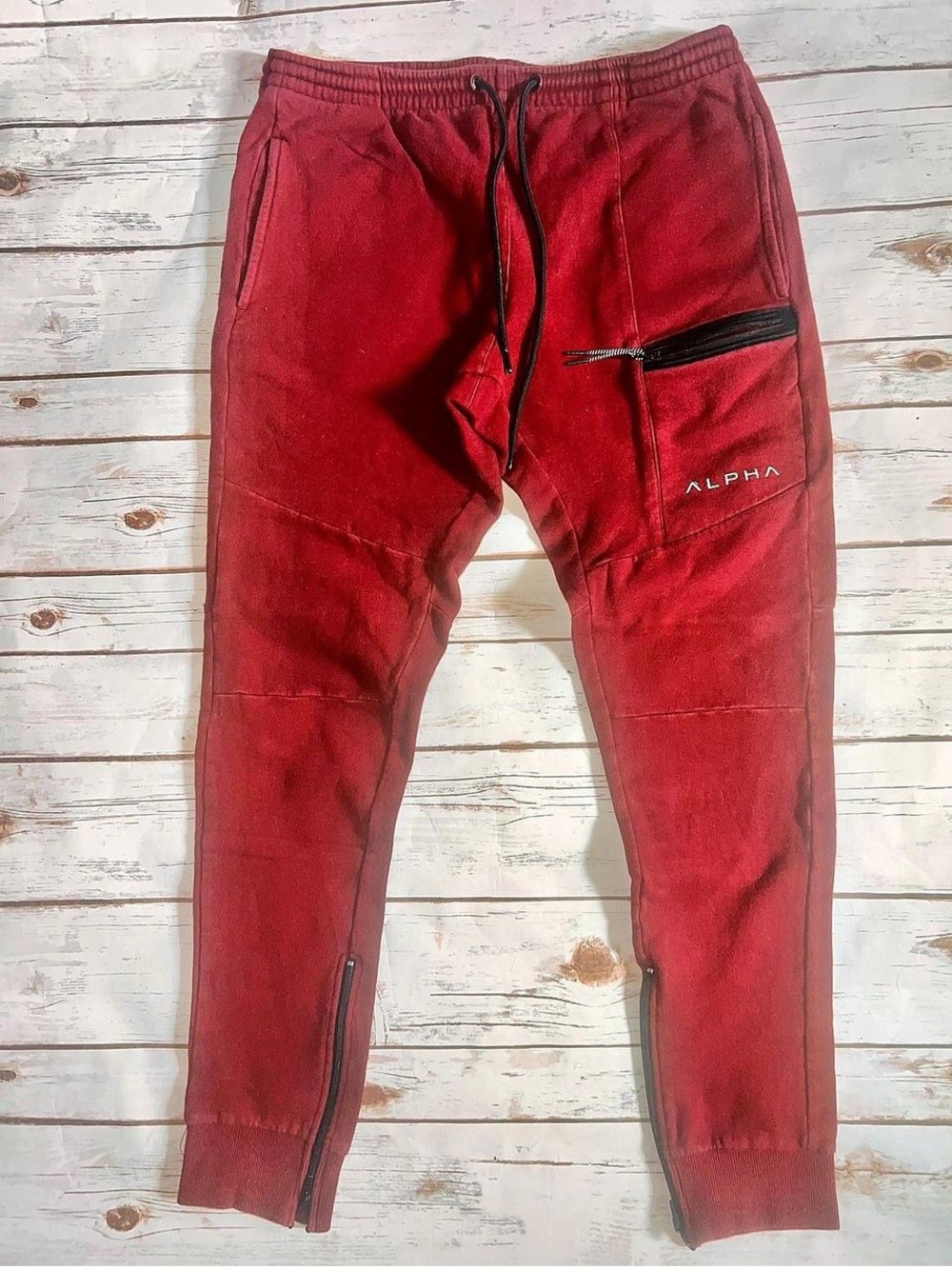 Alpha Industries Red Men's Jogger Sweatpants